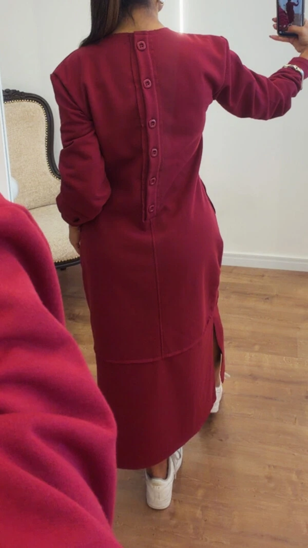 Vestido Veronica em Moletom - Modelo amplo