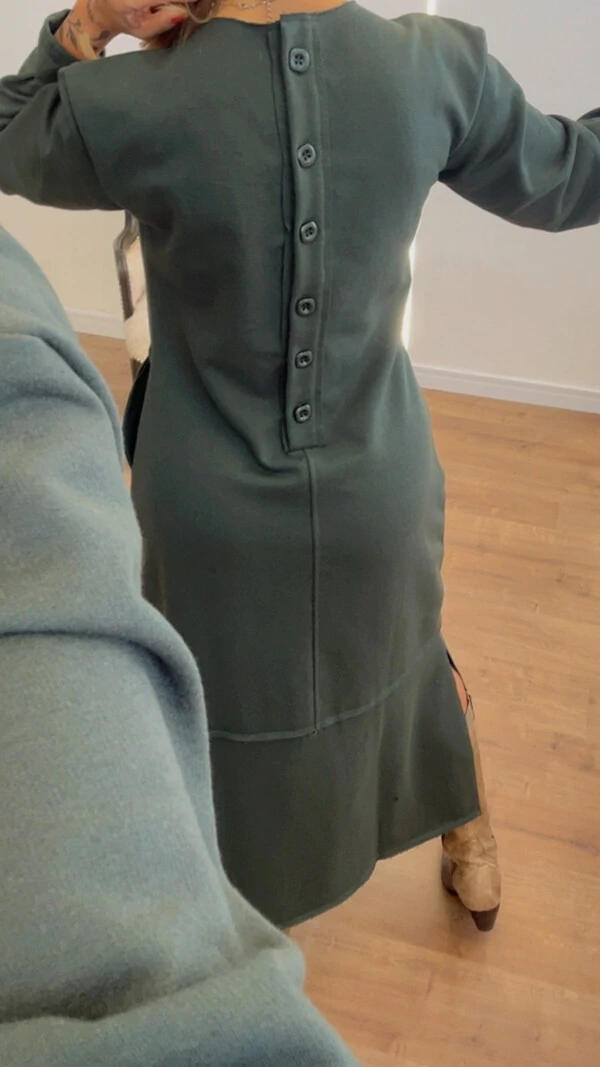 Vestido Veronica em Moletom - Modelo amplo
