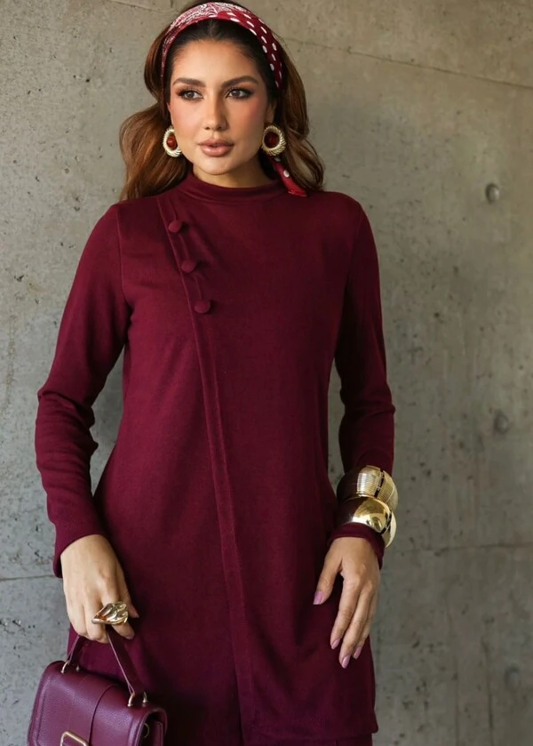 Conjunto Feminino Luara em Lanzinha de Tricô | Elegância e Conforto