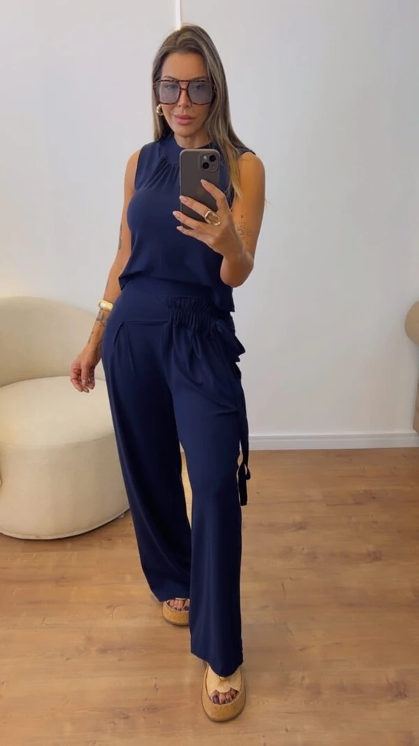 Conjunto Bia em Viscolycra – Conforto Elegante com Calça Pantalona