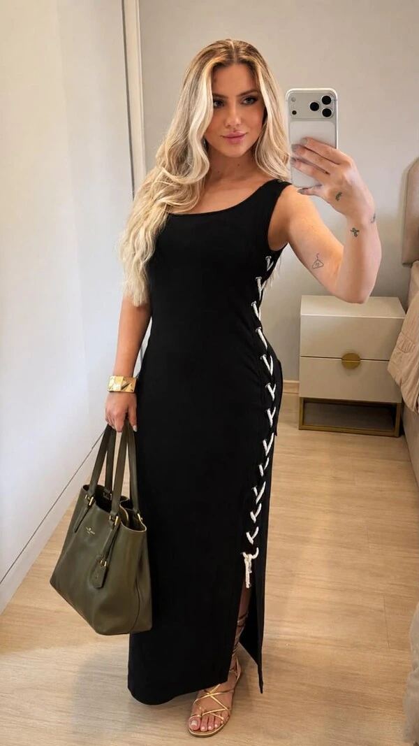 Vestido Florença Longo em Moletinho Premium