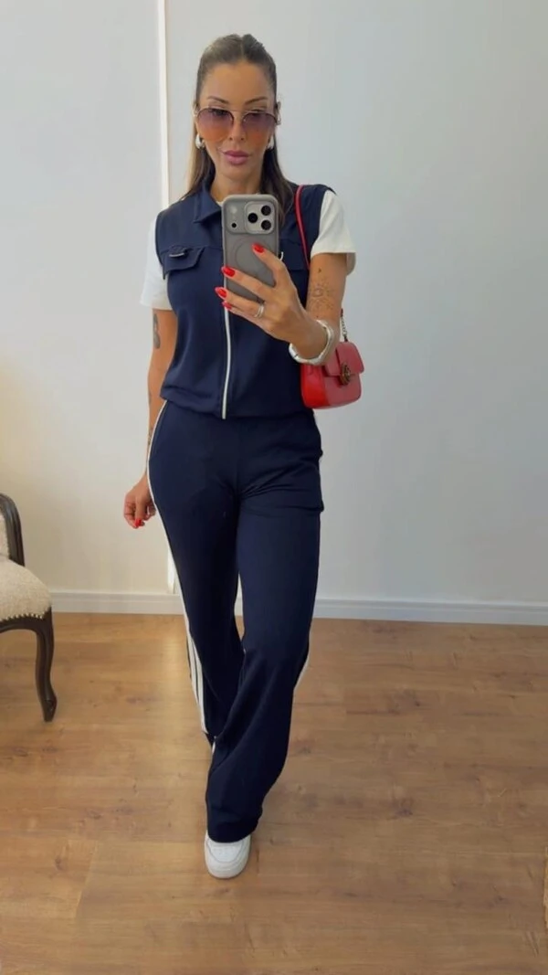Conjunto 3 Peças Amanda em Moletinho