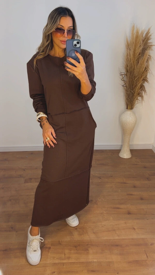 Vestido Veronica em Moletom leve