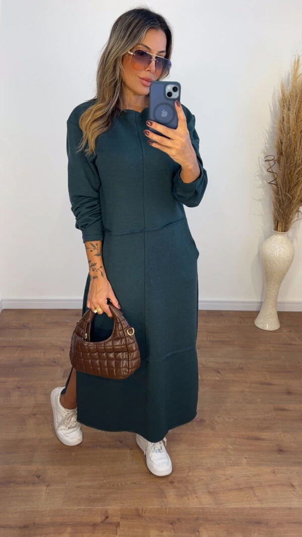 Vestido Veronica em Moletom leve