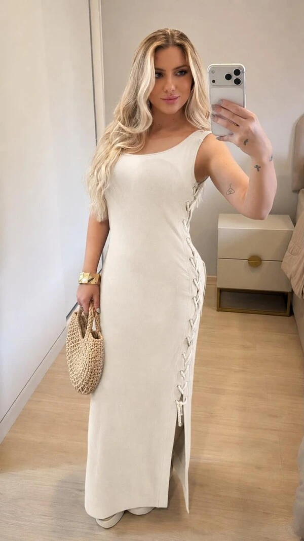 Vestido Florença Longo em Moletinho Premium