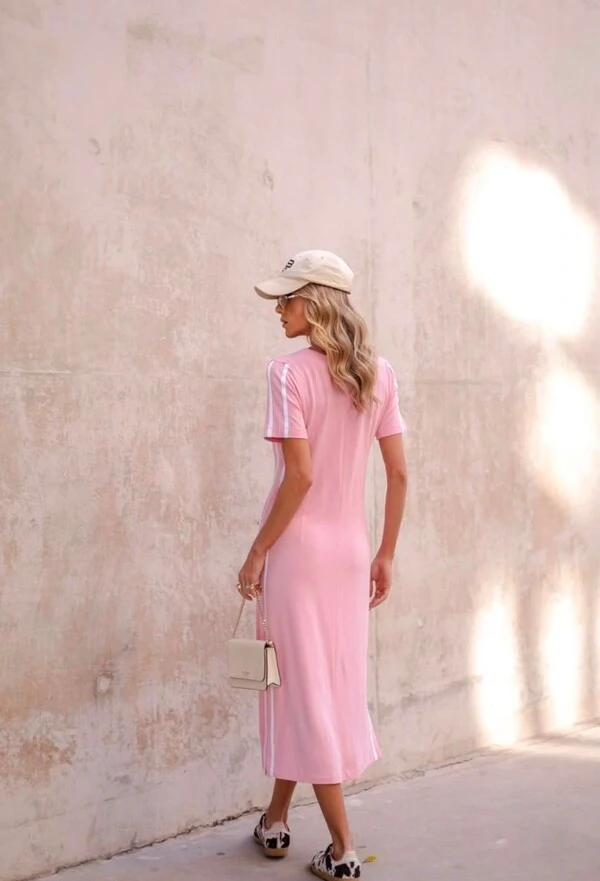 Vestido Rosália Midi em Moletinho com Fendas Laterais