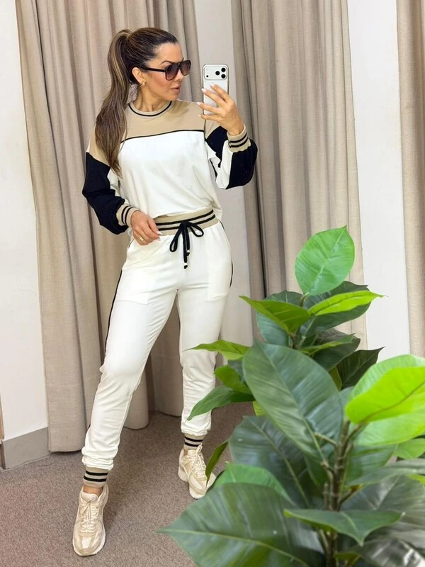 Conjunto BASIC Maria Dondoca em Moletinho com Ribana | Look Confortável e Elegante