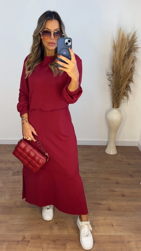 Vestido Veronica em Moletom leve