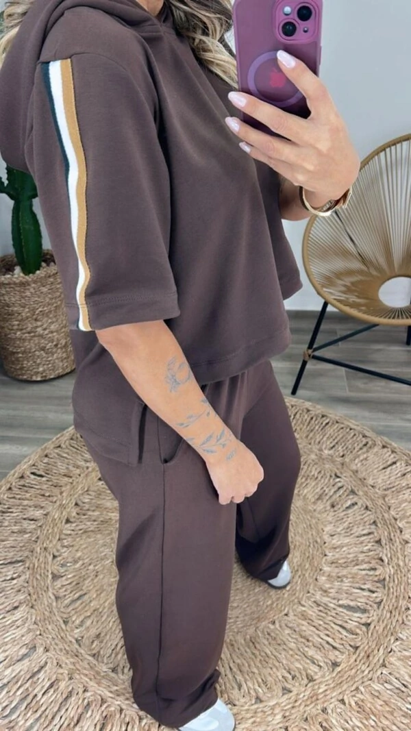 Conjunto Faixa com Capuz em Moletinho