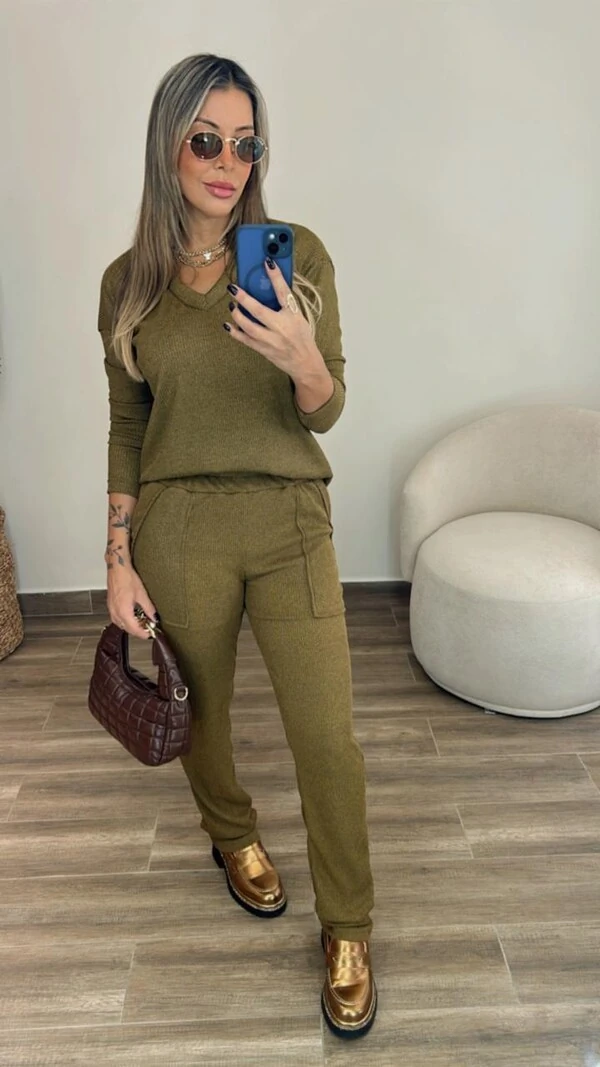 Conjunto Lanzinha Canelada