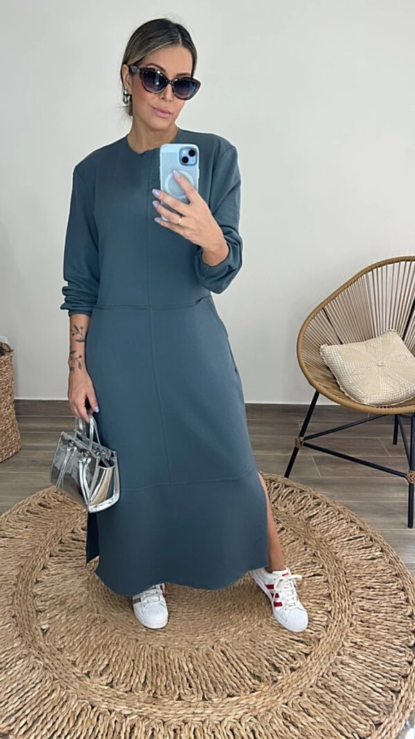 Vestido Veronica em Moletom leve