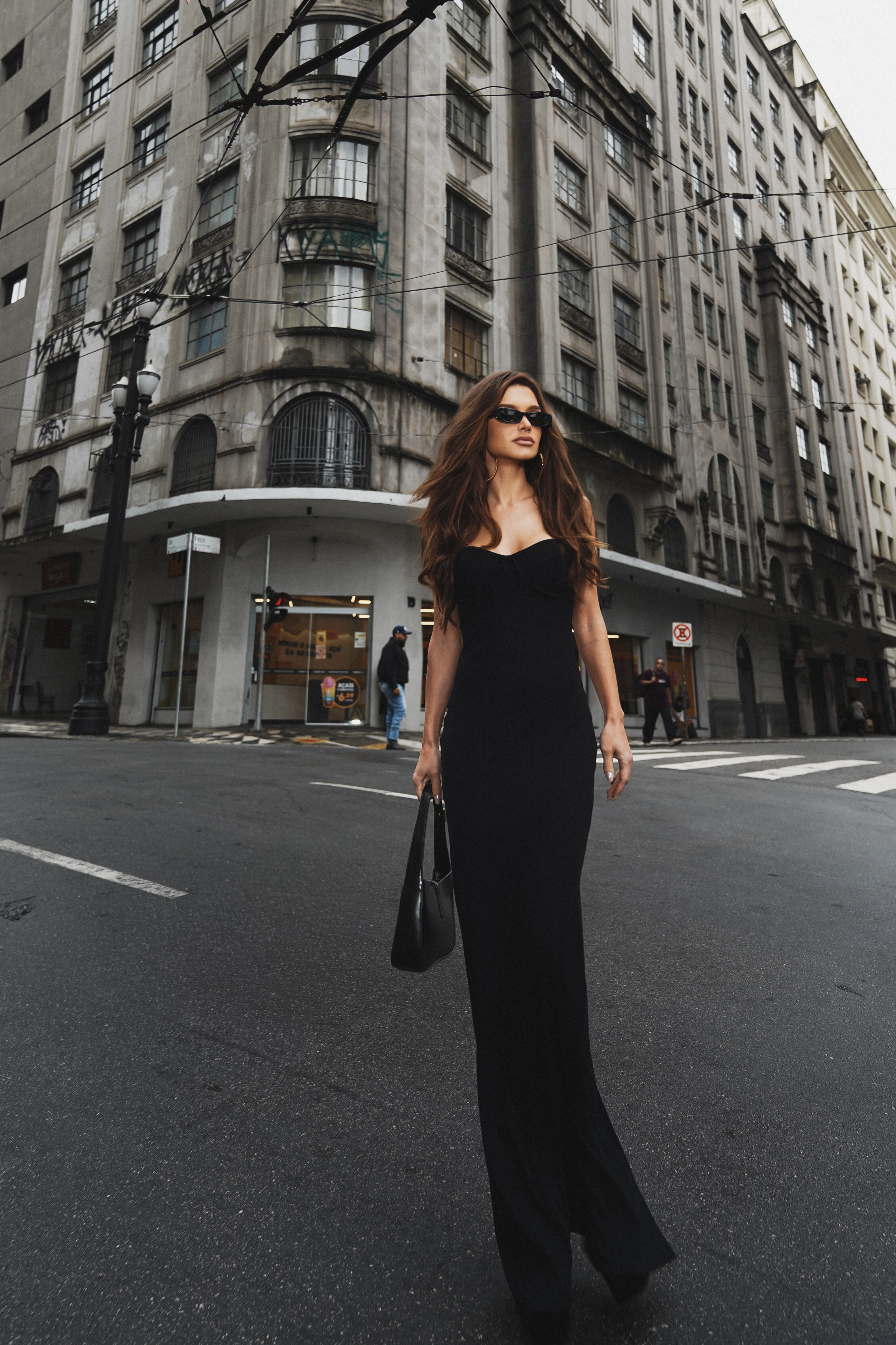 Foto Vestido Bardot Preto