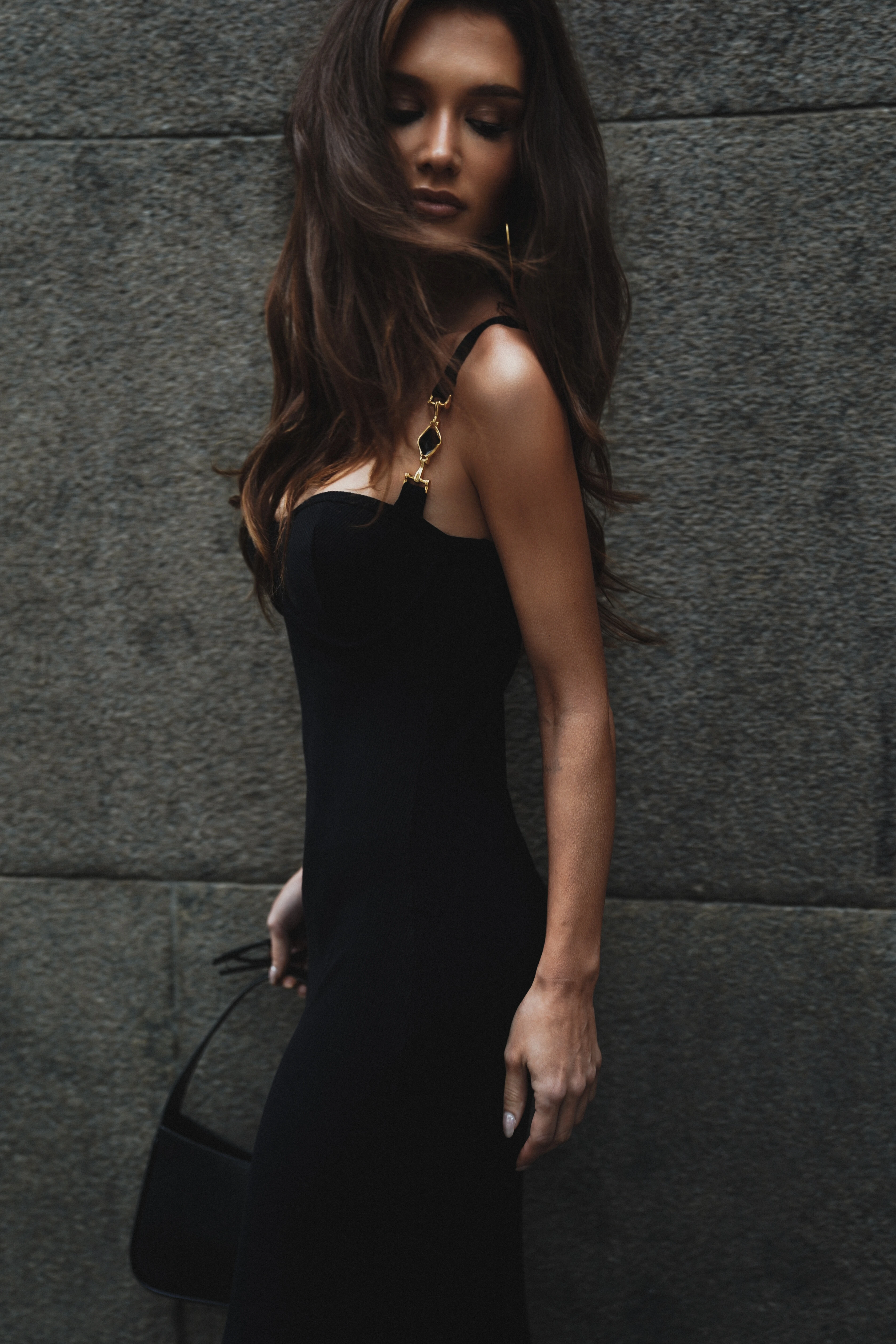 Foto Vestido Bardot Preto