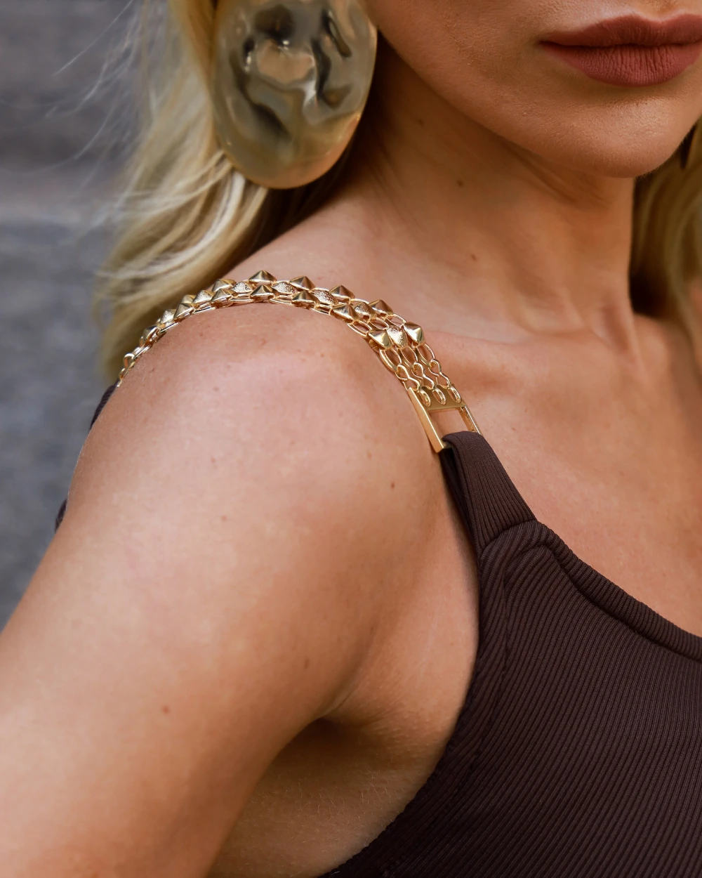 FotoVestido Ombro Só Norah Marrom