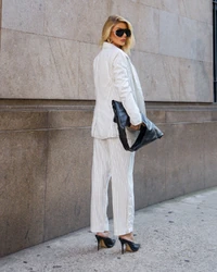 Calça Risca De Giz Raquel