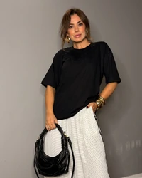 Camiseta Laço Renda Eleonor