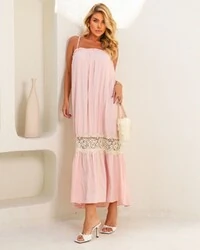 Vestido Elis Rosa