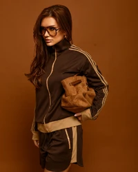 Conjunto Ponto Roma Jasmine Marrom