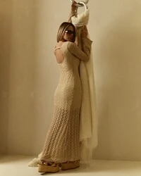 Vestido Paloma Bege