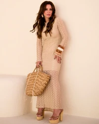Vestido Paloma Bege