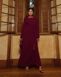 Vestido Amarração Isadora Vinho