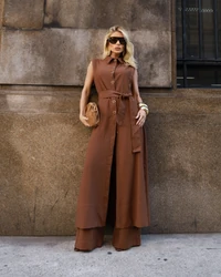 Máxi Chemise Joana Marrom