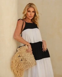 Vestido Bicolor Maitê