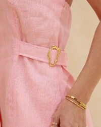 Blusa Puro Linho Luiza Rosa