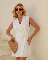 Vestido Colete Louise Branco