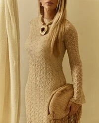 Vestido Paloma Bege