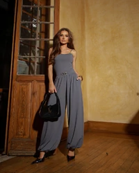 Calça Harém Rebeca Cinza