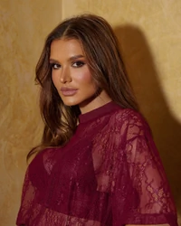 Camiseta renda naomi Vinho