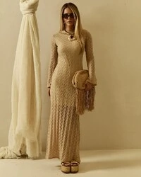 Vestido Paloma Bege