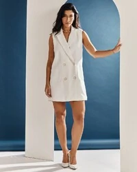 Vestido Colete Louise Off White