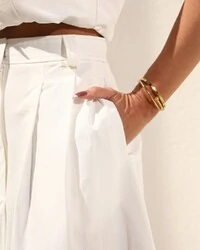 Saia Fenda Fiorella Off White