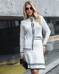 Conjunto Tricot Helena Off White