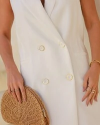 Vestido Colete Louise Branco