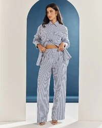 Calça Listras Maya Azul