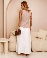 Saia Fenda Fiorella Off White