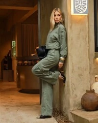 Calça Cargo Tecno Giovana Verde