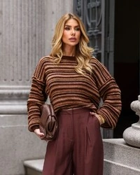 Calça Alfaiataria Rebeca Marrom