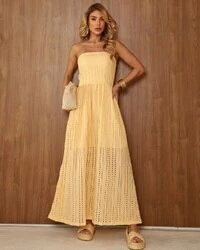Vestido TQC Angelina Amarelo