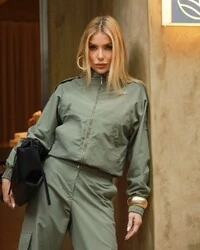 Jaqueta Bomber Tecno Giovana Verde