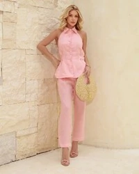 Calça Puro Linha Luiza Rosa