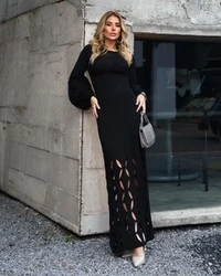 Saia Tricot Ravena Preto