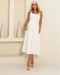 Vestido Fiorella Off White