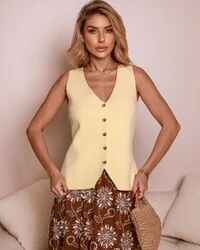 Colete Lorena Amarelo