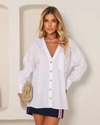 Camisa Cecília Off White