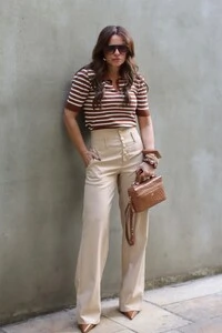 Polo Tricot Maya Marrom