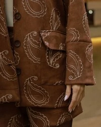 Casaco Suede Bordado Katarina